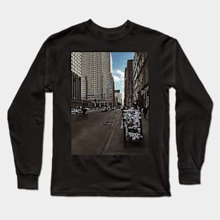 Tribeca Sticker Art Manhattan NYC Long Sleeve T-Shirt